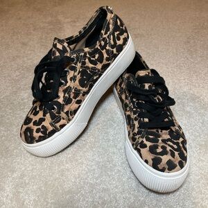 Steve Madden Leopard Print Platform Sneakers